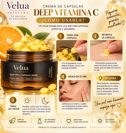 🍋 Crema Deep de Vitamina C - Adiós Piel Apagada